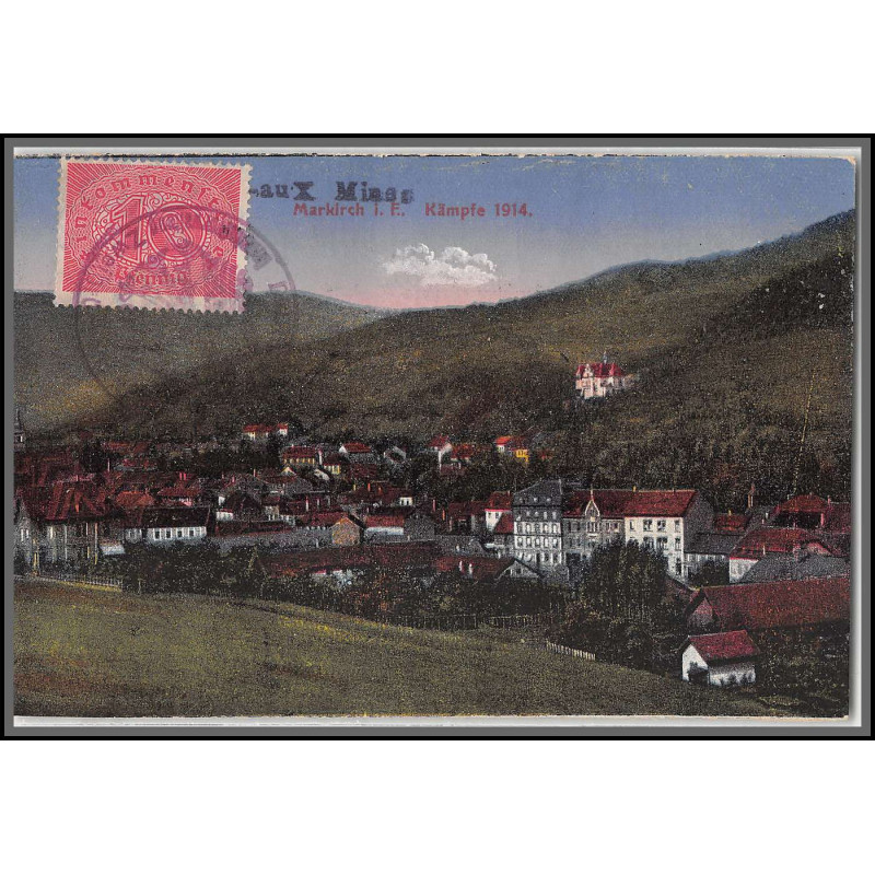 12749 train Railway deutsche reichsbahn zweibrücken 1923 carte postale Sainte-Marie-aux-Mines vosges postcard reich