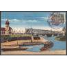 12750 train Railway cachet deutsche reichsbahn zweibrücken 1923 carte postale STRASBOURG PONT SUR LE RHIN postcard reich