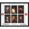 484d - Yemen kingdom MNH ** Bloc N° 37 A 2 colors OR (gold) Rembrandt (tableaux painting) amphilex 67 dutch 