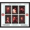 484d - Yemen kingdom MNH ** Bloc N° 37 A 2 colors OR (gold) Rembrandt (tableaux painting) amphilex 67 dutch 
