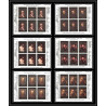 485 - Yemen kingdom MNH ** N° 278 / 283 B OR (gold) Rembrandt feuilles sheets tableaux paintings Non dentelé imperf