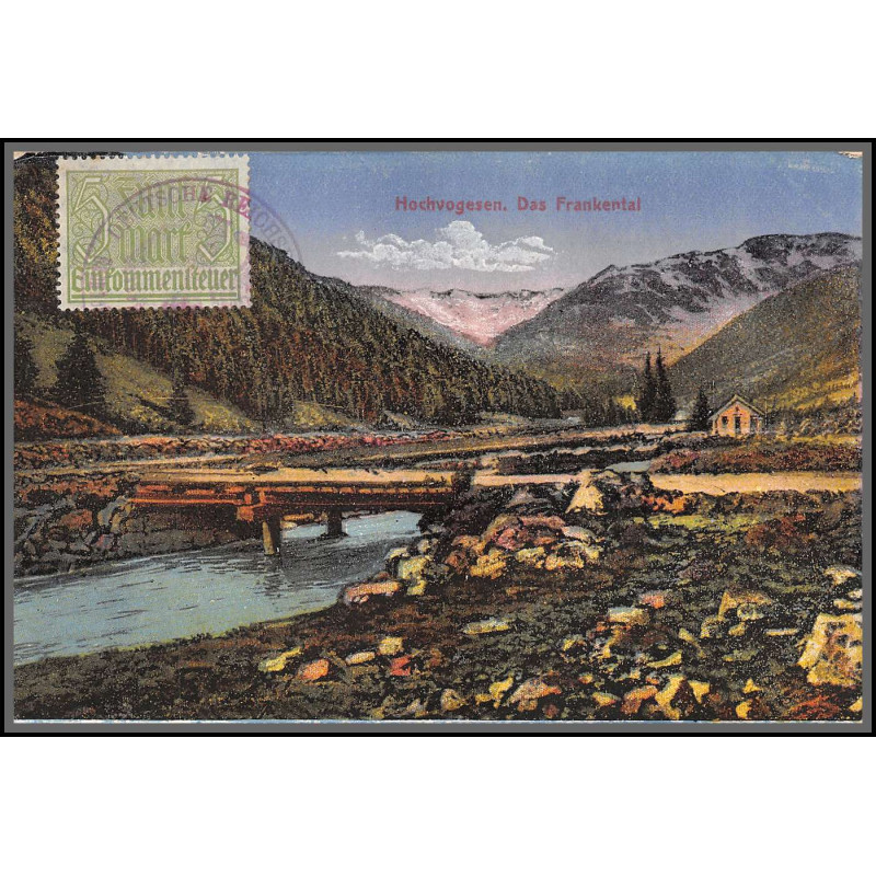 12770 train Railway deutsche reichsbahn zweibrücken 1923 hochvogesen das frankental vosges carte postale germany reich