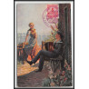 12773 train Railway cachet deutsche reichsbahn zweibrücken 1923 seemanns liebe und glück carte postale postcard reich