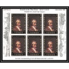 485 - Yemen kingdom MNH ** N° 278 / 283 B OR (gold) Rembrandt feuilles sheets tableaux paintings Non dentelé imperf