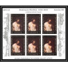 485 - Yemen kingdom MNH ** N° 278 / 283 B OR (gold) Rembrandt feuilles sheets tableaux paintings Non dentelé imperf