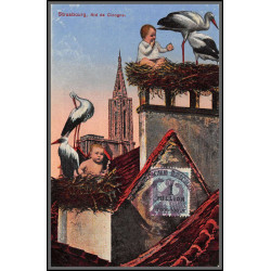 12797 train Railway deutsche reichsbahn zweibrücken 1923 strasbourg cigognes carte postale postcard reich germany