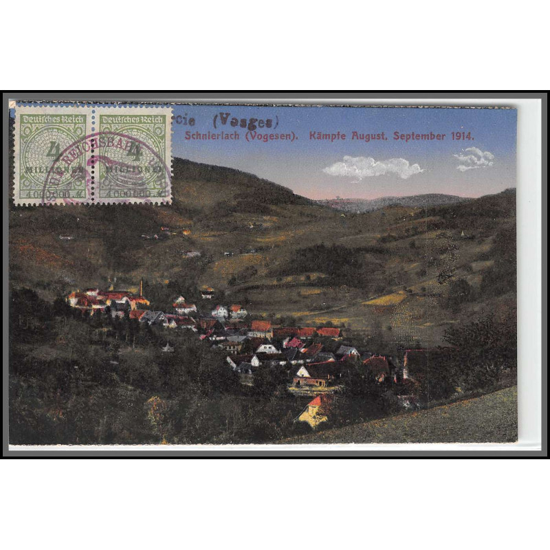 12802 train Railway deutsche reichsbahn zweibrücken 1923 Lapoutroie schnierlach vosges carte postale postcard reich
