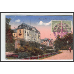 12804 train Railway cachet deutsche reichsbahn zweibrücken 1923 bonn carte postale postcard reich allemagne