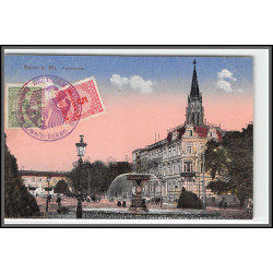 12813 train Railway cachet deutsche reichsbahn zweibrücken 1923 bonn carte postale postcard reich allemagne