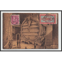 12826 train Railway cachet deutsche reichsbahn zweibrücken 1923 Heidelberg carte postale postcard reich allemagne