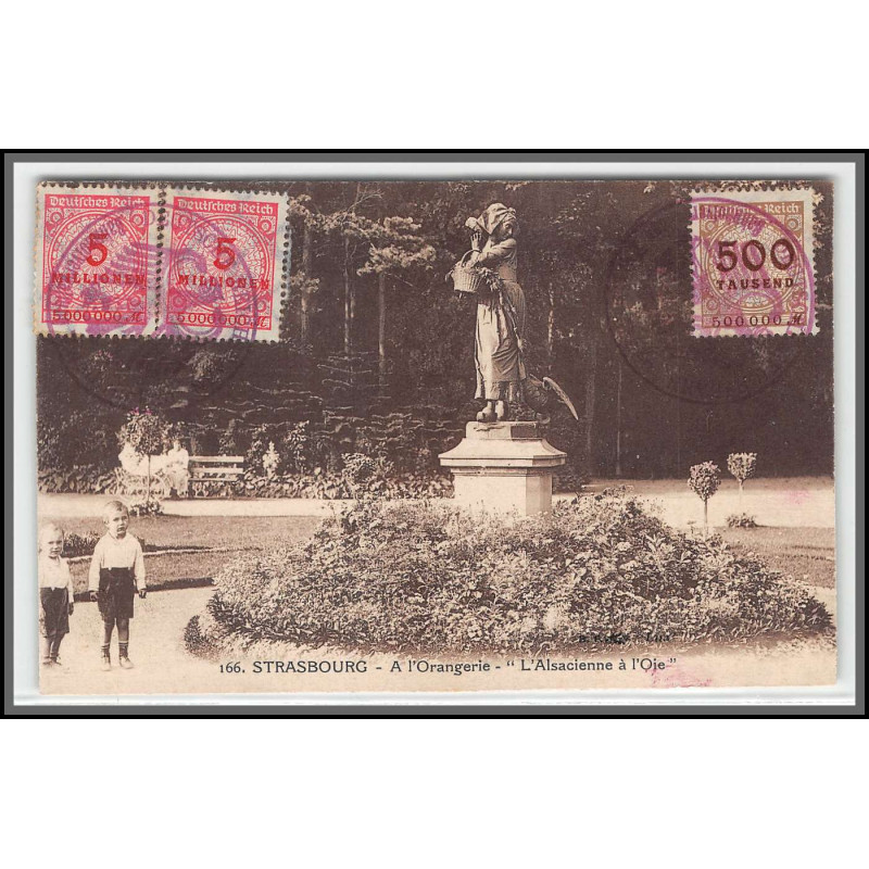 12827 train Railway deutsche reichsbahn zweibrücken 1923 strasbourg orangerie carte postale postcard reich reich germany