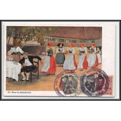 12829 train Railway cachet deutsche reichsbahn zweibrücken 1923 D r Hans im Schnokeloch carte postale postcard reich 