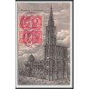 12831 bloc 4 train Railway deutsche reichsbahn zweibrücken 1923 strasbourg cathedrale carte postale postcard reichet