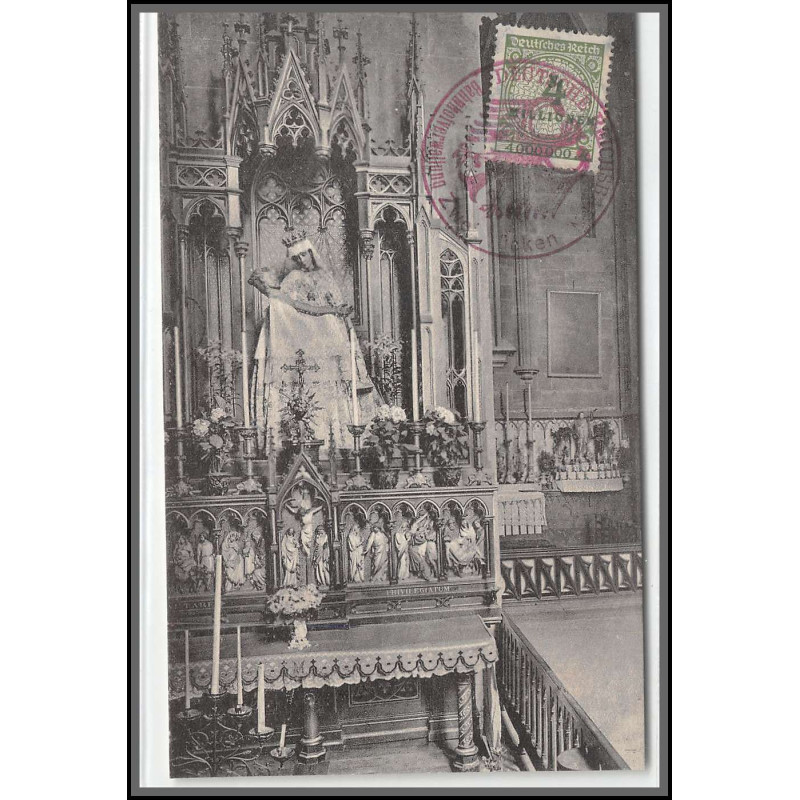 12846 train Railway cachet deutsche reichsbahn zweibrücken 1923 strasbourg cathedrale carte postale postcard reich