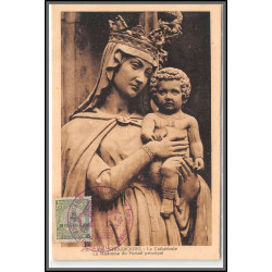 12848 train Railway cachet deutsche reichsbahn zweibrücken 1923 strasbourg cathedrale carte postale postcard reich