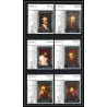 486a - Yemen kingdom MNH ** N° 284 / 289 A Argent (silver) Rembrandt amphilex 67 (tableaux painting) amphilex 