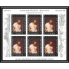 487 Yemen kingdom MNH ** N° 284 / 289 B Argent (silver) Rembrandt feuilles sheets (tableaux painting) non dentelé imperf