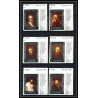 487a Yemen kingdom MNH ** N° 284 / 289 B Argent (silver) Rembrandt (tableaux painting) Non dentelé imperf amphilex