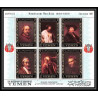 487c Yemen kingdom MNH ** les 4 Blocs N° 37 A B complet OR (gold stamps) Tableau (Painting) Rembrandt