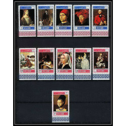 489a Umm al Qiwain MNH ** N° 243 / 253 A Tableau tableaux paintings by old masters durer david watteau eyck cote 15 euro