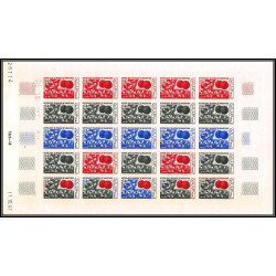 94050 y&t N°244 Jujube Jujubier fruits fruts mauritanie Essai proof Non dentelé imperf feuille sheet ** MNH 1967