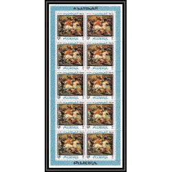 490 Fujeira MNH ** N° 224 /233 A Tableau (Painting)s) goya whistler david feuilles sheets cote 170 euros