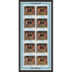 490 Fujeira MNH ** N° 224 /233 A Tableau (Painting)s) goya whistler david feuilles sheets cote 170 euros