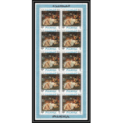490 Fujeira MNH ** N° 224 /233 A Tableau (Painting)s) goya whistler david feuilles sheets cote 170 euros