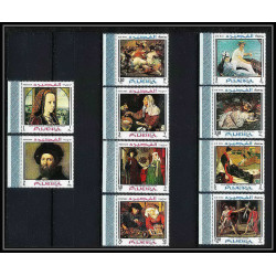 490a Fujeira MNH ** N° 224 /233 A Tableau (Painting)s) velazquez - goya - david - courbet - manet - whistler