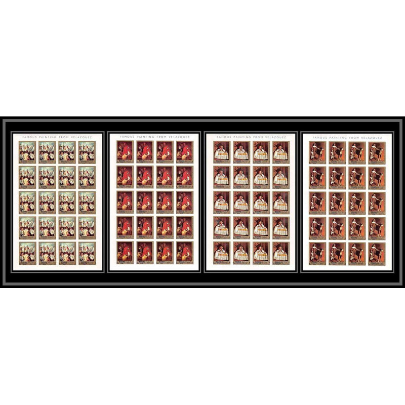 491 Manama MNH ** N° 65 / 68 B Diego Velázquez Tableau (Painting) feuilles sheets non dentelé (Imperf)