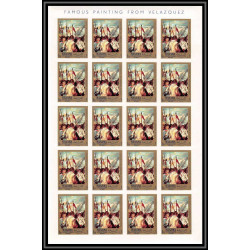 491 Manama MNH ** N° 65 / 68 B Diego Velázquez Tableau (Painting) feuilles sheets non dentelé (Imperf)