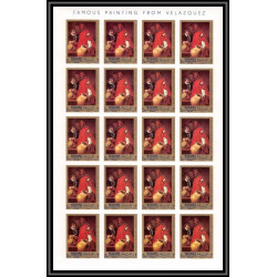 491 Manama MNH ** N° 65 / 68 B Diego Velázquez Tableau (Painting) feuilles sheets non dentelé (Imperf)