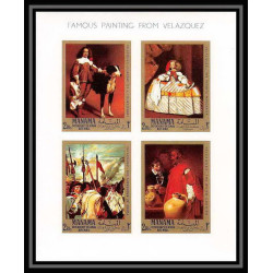 491f Manama MNH ** Bloc N° A 4 Diego Velázquez Tableau (Painting)s) non dentelé (Imperf)