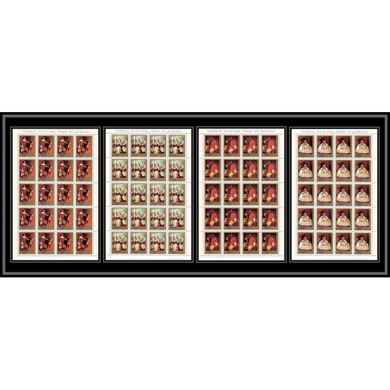 492 Manama MNH ** N° 65 / 68 A Diego Velázquez Tableau (Painting) paintings) feuilles sheets 