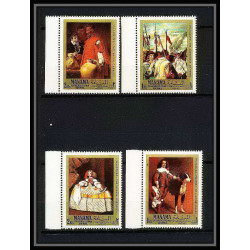 492b Manama MNH ** N° 65 / 68 A Diego Velázquez Tableau (Painting) paintings) 