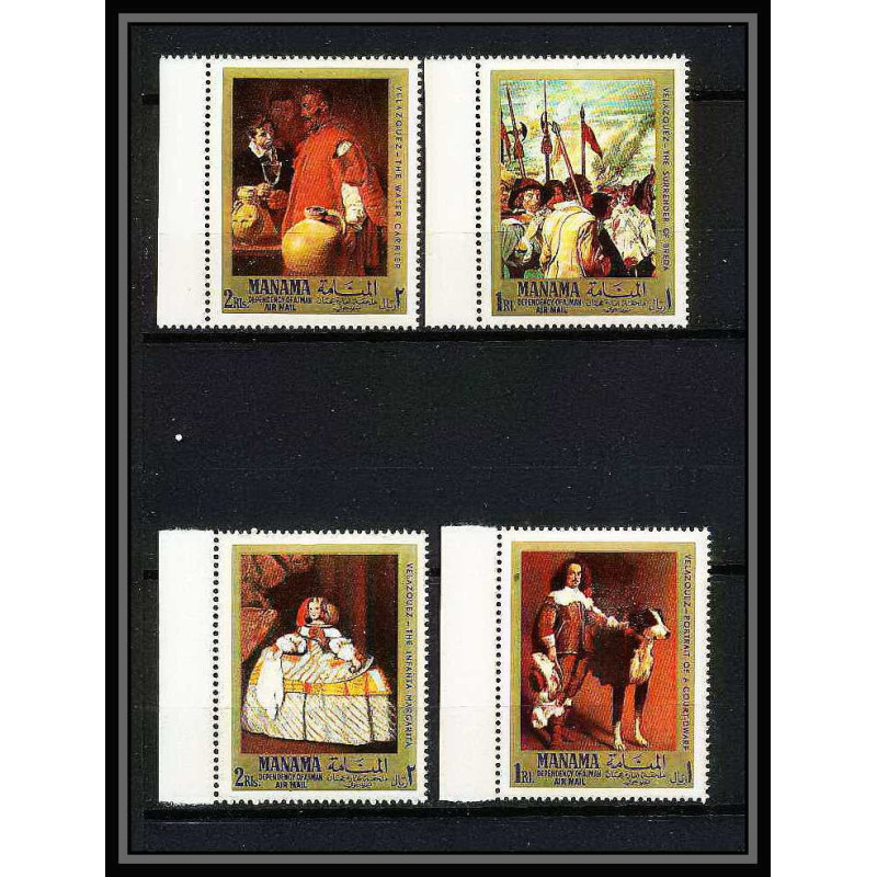 492b Manama MNH ** N° 65 / 68 A Diego Velázquez Tableau (Painting) paintings) 