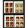 493c Ajman MNH ** N° 218/221 B Tableau (Painting) velazquez NON DENTELE ** imperf bloc 4