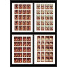 493d Ajman MNH ** N° 218 / 221 B Diego Velázquez (tableaux painting) feuilles (PROOFS sheets) non dentelé (Imperf)