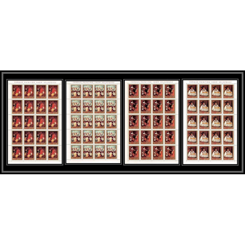 494 Ajman MNH ** N° 218 / 221 A Diego Velázquez Tableau (Painting) paintings) feuilles sheets
