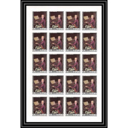 495 Manama MNH ** N° 432 / 446 B Tableau (Painting) feuilles sheets non dentelé (Imperf)