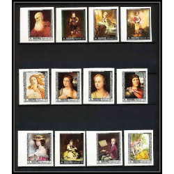 495c Manama MNH ** N° 432 / 446 B + 3 blocs Tableau (Painting) old masters botticelli non dentelé (Imperf)