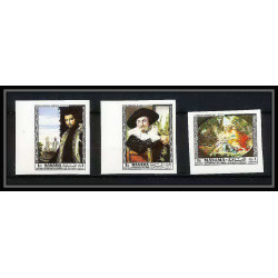 495c Manama MNH ** N° 432 / 446 B + 3 blocs Tableau (Painting) old masters botticelli non dentelé (Imperf)