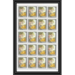 496 Manama MNH ** N° 432 / 446 A Tableau (Painting) feuilles sheets old masters botticelli veronese