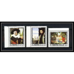 496b Manama MNH ** N° 432 / 446 A Tableau (Painting) old masters botticelli veronese tintoretto van dyck titian