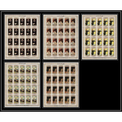 497 YAR (nord yemen) MNH ** N° 602 / 606 A Tableau (Painting) spanish masters feuilles sheets cote 170