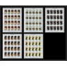 498 YAR (nord yemen) MNH ** N° 607 / 611 B tableaux painting spanish masters feuilles sheets cote 325 non dentelé imperf