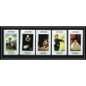 498a YAR (nord yemen) MNH ** N° 607 / 611 B tableaux painting spanish masters non dentelé (Imperf) murillo goya