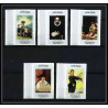 498b YAR (nord yemen) MNH ** N° 607 / 611 B tableaux painting spanish masters non dentelé (Imperf) murillo goya