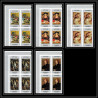 500c YAR (nord yemen) MNH ** N° 587 / 591 B tableaux painting flemish masters non dentelé (Imperf) rubens bloc 4