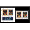 503x Ajman/Manama se tenant N° 353 + 133 B christmas noel nativity van Honthorst nederlands Non dentelé imperf MNH **